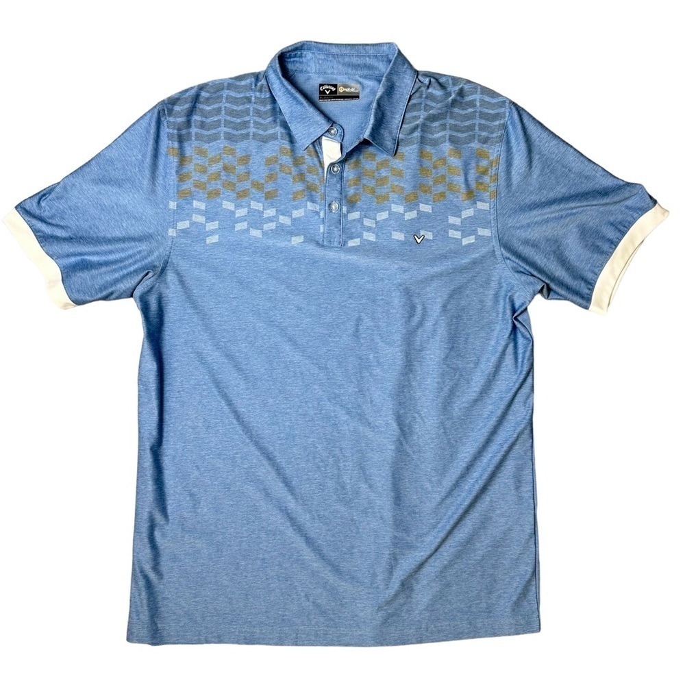 Callaway Opti-Dri Blue Polo Golfing Shirt Mens Size XL
